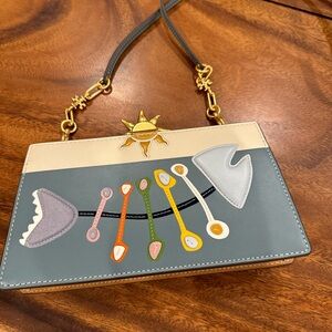 Tory Burch fish appliqué crossbody bag / clutch